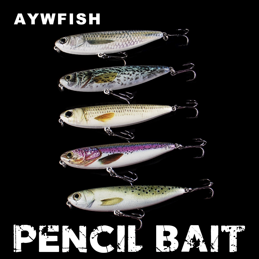 Fishing Lure Swimbait - AYWFISH 9CM 11.8G Floating Pencil Fishing
