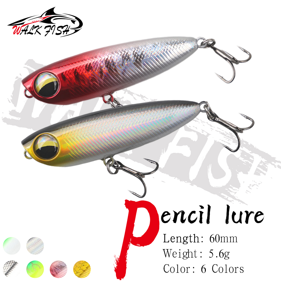 Fishing Lure Topwater - WALK FISH 1Pcs 6cm 5.6g Topwater