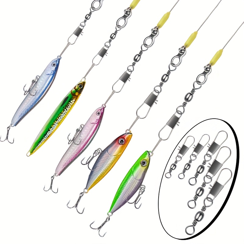 50Pc/box Stainless Steel Swive - огляд і ціна Fishing Lure Box