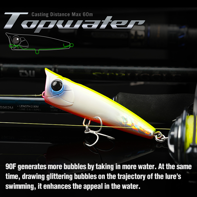 TSURINOYA 90mm 23g Topwater Po - огляд і ціна Fishing Lure Topwater