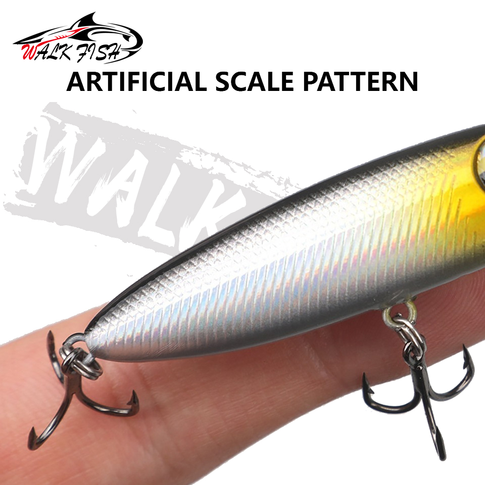 WALK FISH 1Pcs 6cm 5.6g Topwat - огляд і ціна Fishing Lure Topwater